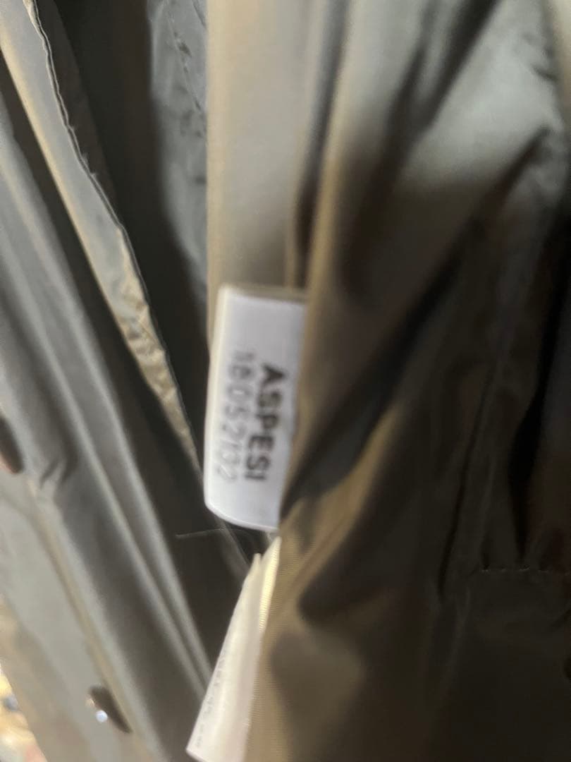 メンズASPESI カーキ トレンチコート