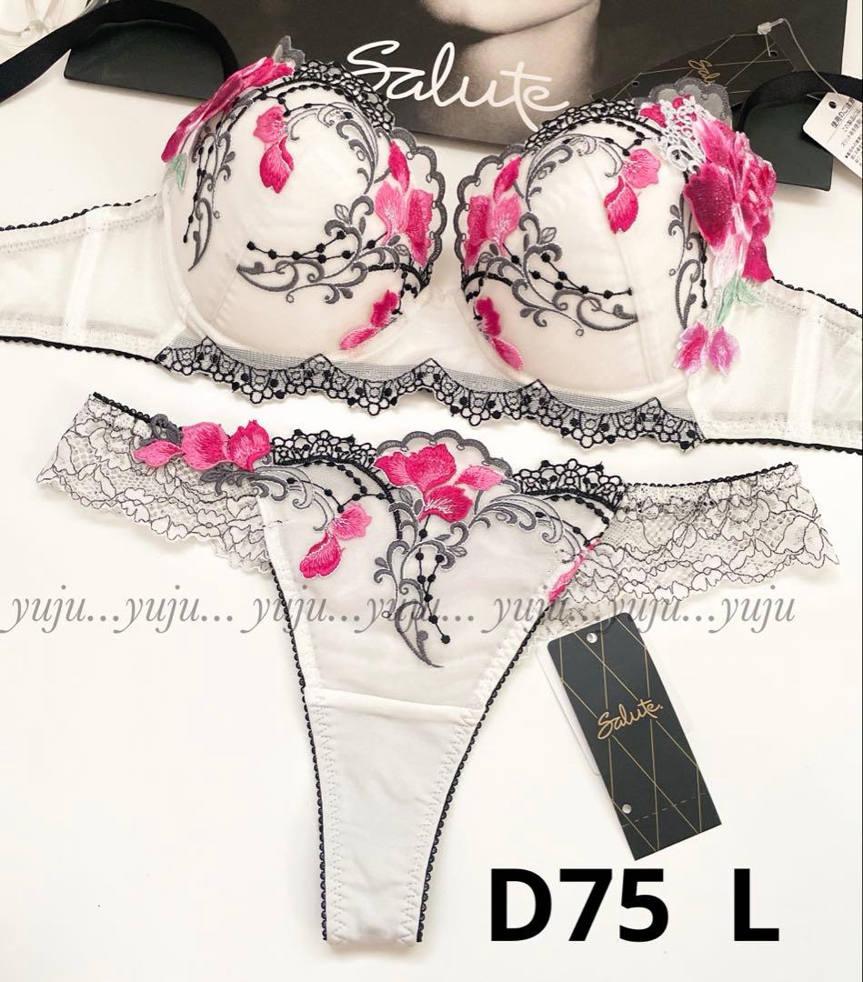 ワコール/サルート 91 新品タグ付 p-upブラソング D75 L