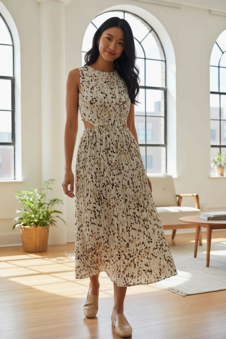 プリーツプリーズ イッセイミヤケ プリーツ ワンピース 定価6.4万円　サイズ1