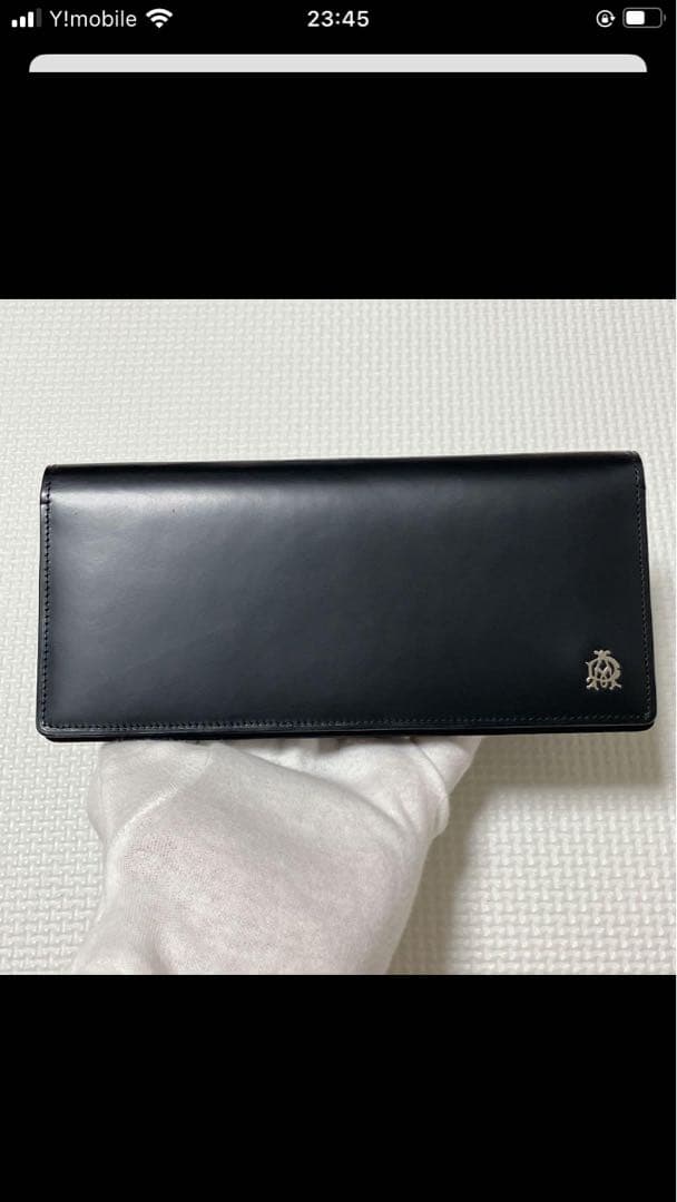 未使用　dunhill ダンヒル　レザー長財布　ブラック　黒
