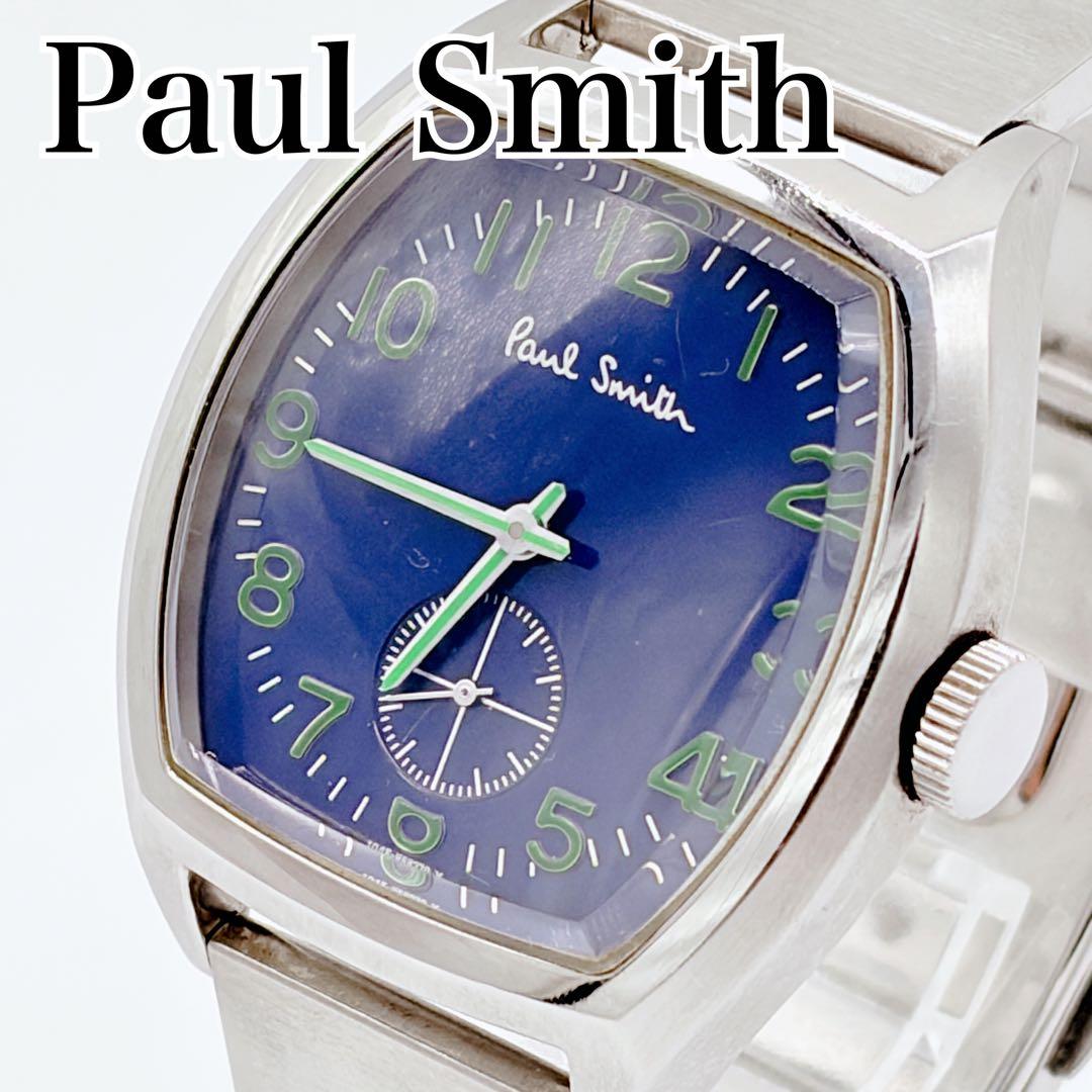 Paul Smith ポールスミス トノー型 スモセコ ネイビー 新品電池