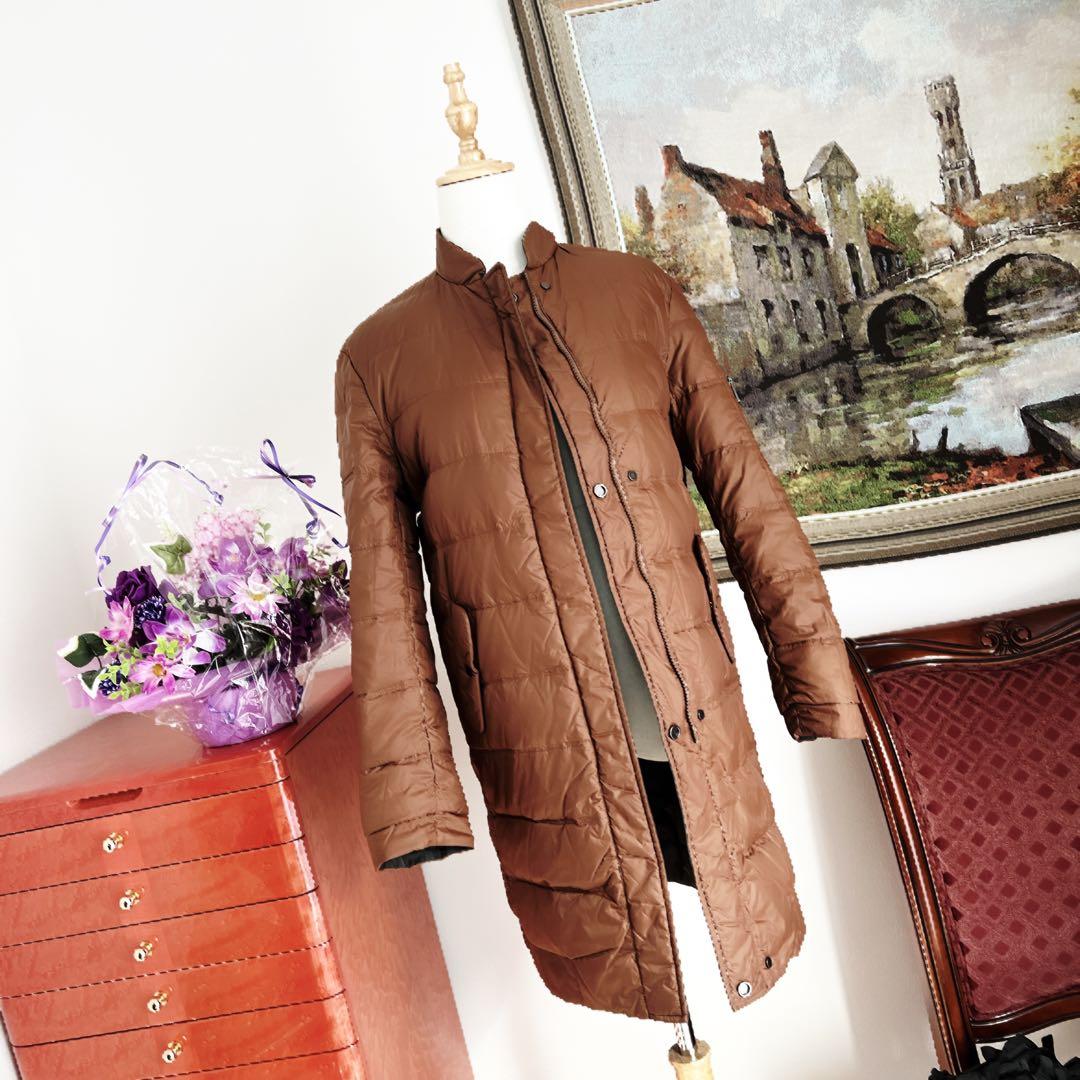 美品　ブルネロクチネリ 立体花　エレガント　リバーシブル ダウンコート