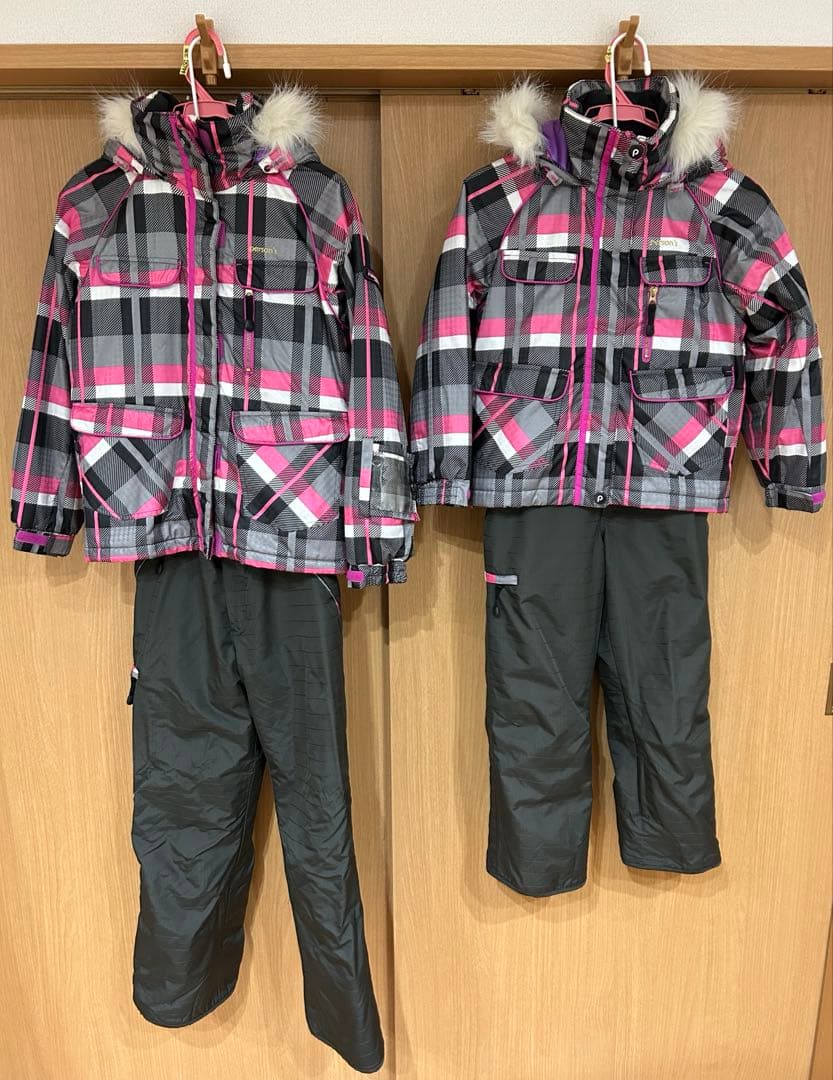 【女の子用】スキーウェア（150／130cm）＆スノーブーツ（23／21cm）