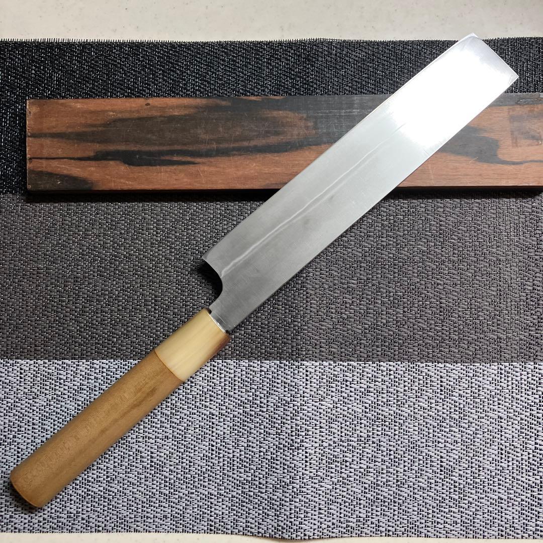 正本　本焼薄刃包丁　天然砥石で本刃付け済み❗️