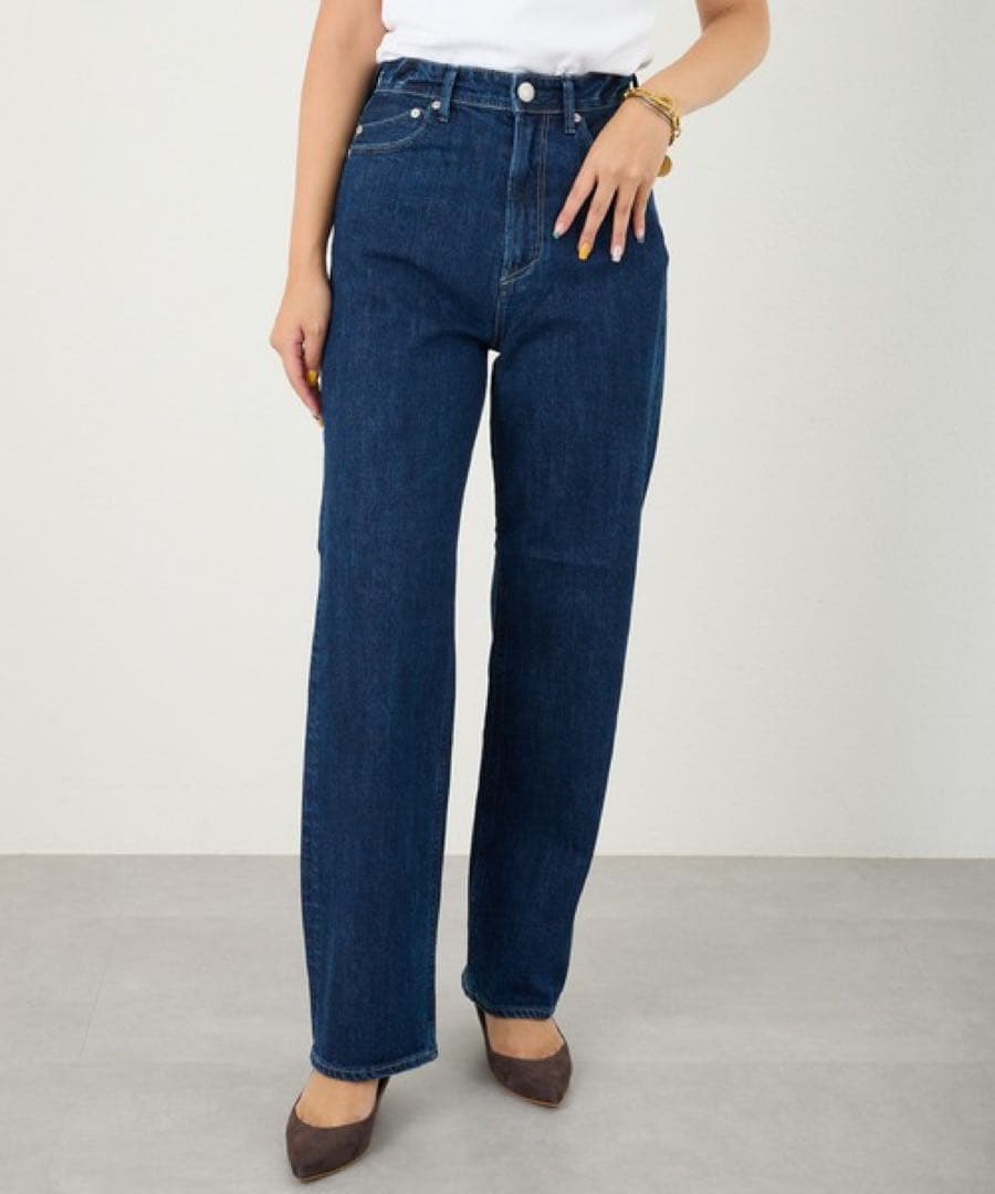 YANUK ヤヌーク LEA ジーンズ インディゴ ストレートデニム 日本製