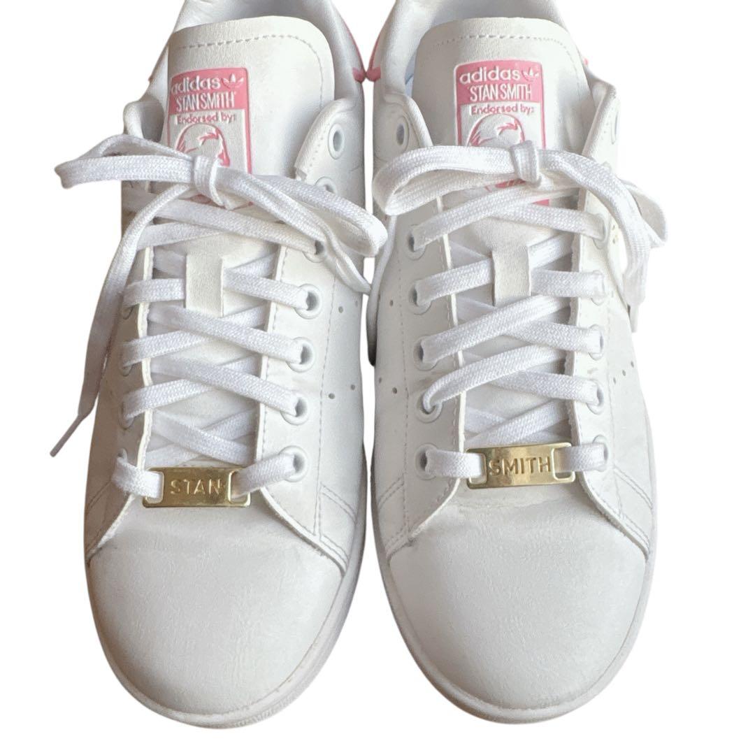 美品✨ アディダス スタンスミス （24.5） ホワイト ピンク スニーカー