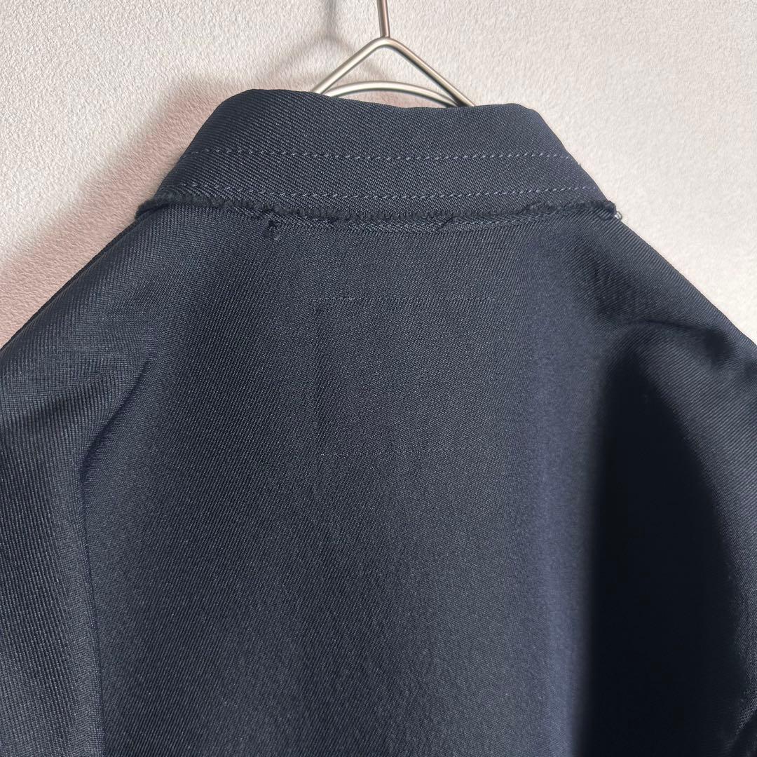 【希少】サカイ　オーバーシャツジャケットハイブリッドコート　裏起毛　ブラック　S