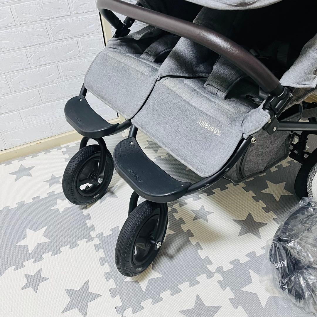 【☆美品☆】エアバギー☆ココダブル☆EXフロムバース☆アースグレー☆2人乗り☆