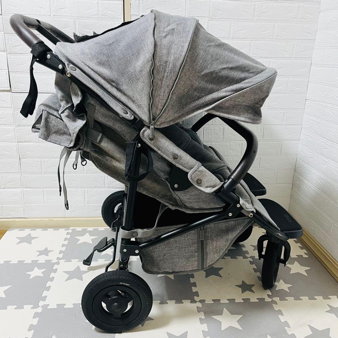 【☆美品☆】エアバギー☆ココダブル☆EXフロムバース☆アースグレー☆2人乗り☆