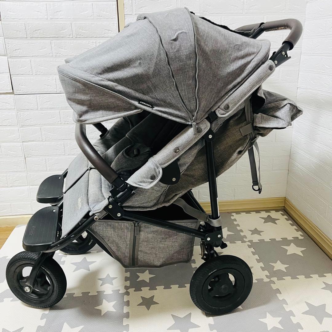 【☆美品☆】エアバギー☆ココダブル☆EXフロムバース☆アースグレー☆2人乗り☆