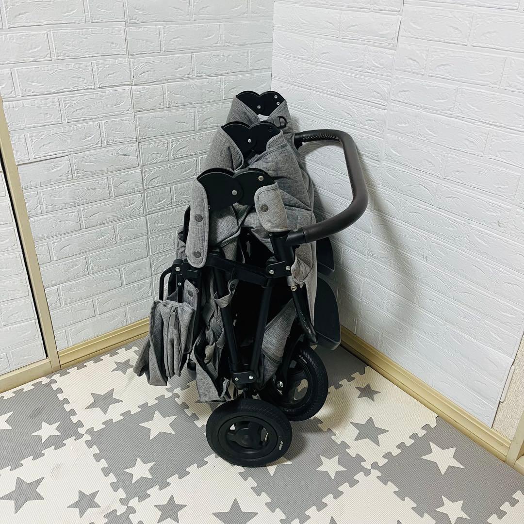 【☆美品☆】エアバギー☆ココダブル☆EXフロムバース☆アースグレー☆2人乗り☆