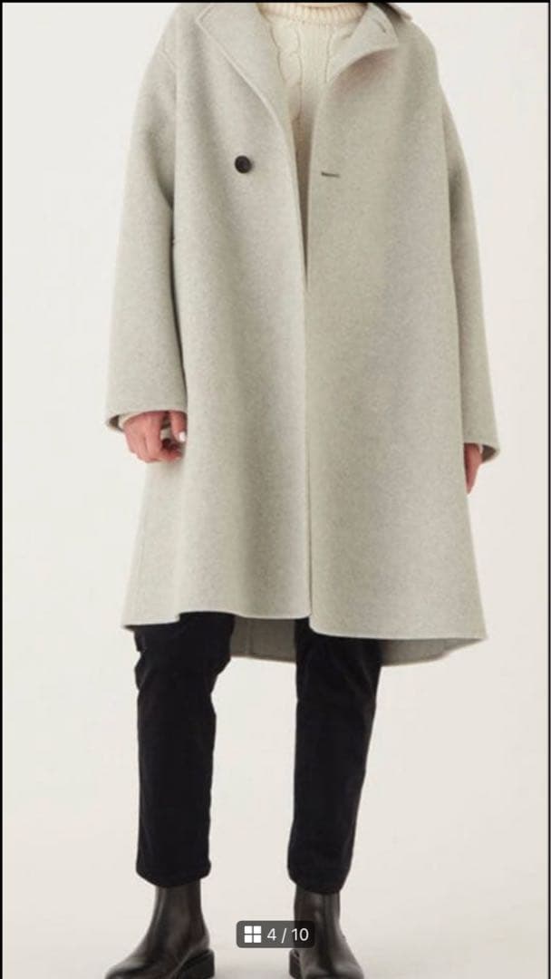 ギャルリーヴィーカシミヤダブルフェイスオーバーコート