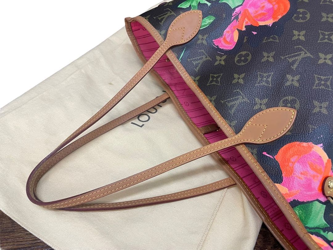 ヴィトン　モノグラム　ローズ　ネヴァーフル　M48613 トートバッグ