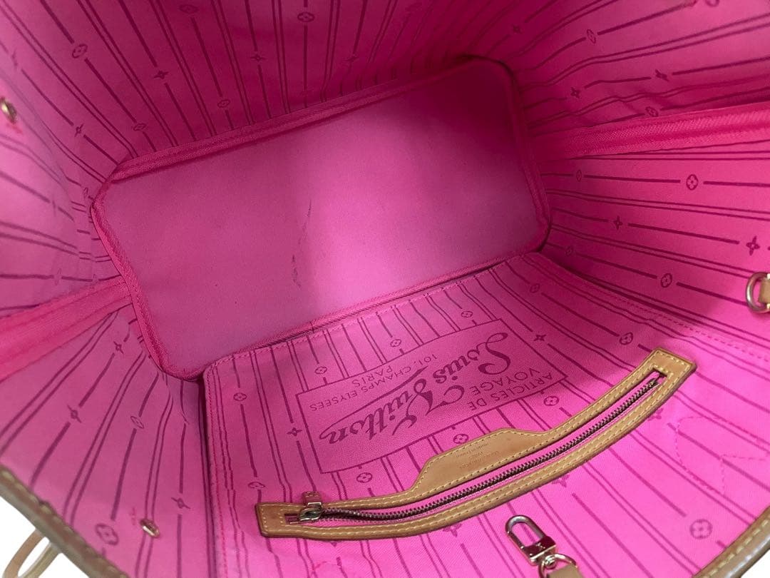 ヴィトン　モノグラム　ローズ　ネヴァーフル　M48613 トートバッグ