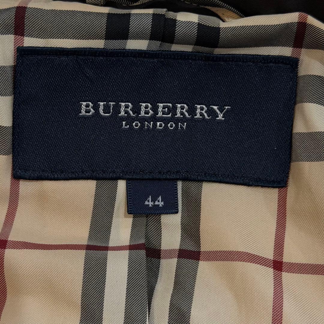 バーバリーロンドン　ダウンジャケット　ノバチェック　フード　3L　ブラウン