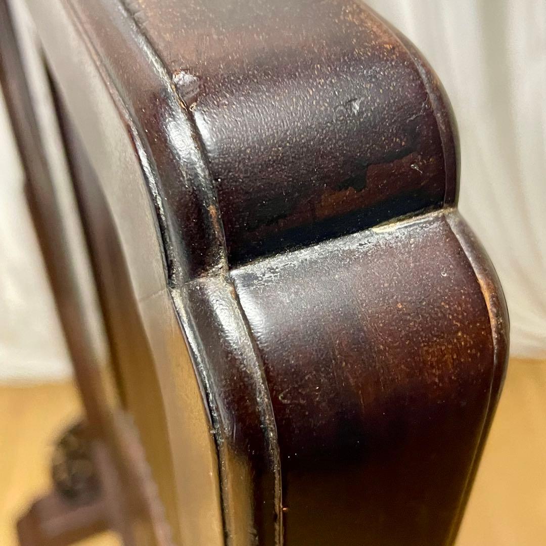 唐木指物 透し彫り 紫檀衝立