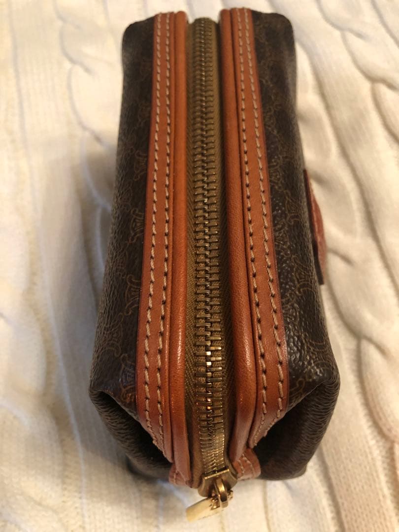 CELINE マカダム柄 化粧ポーチ 訳あり美品