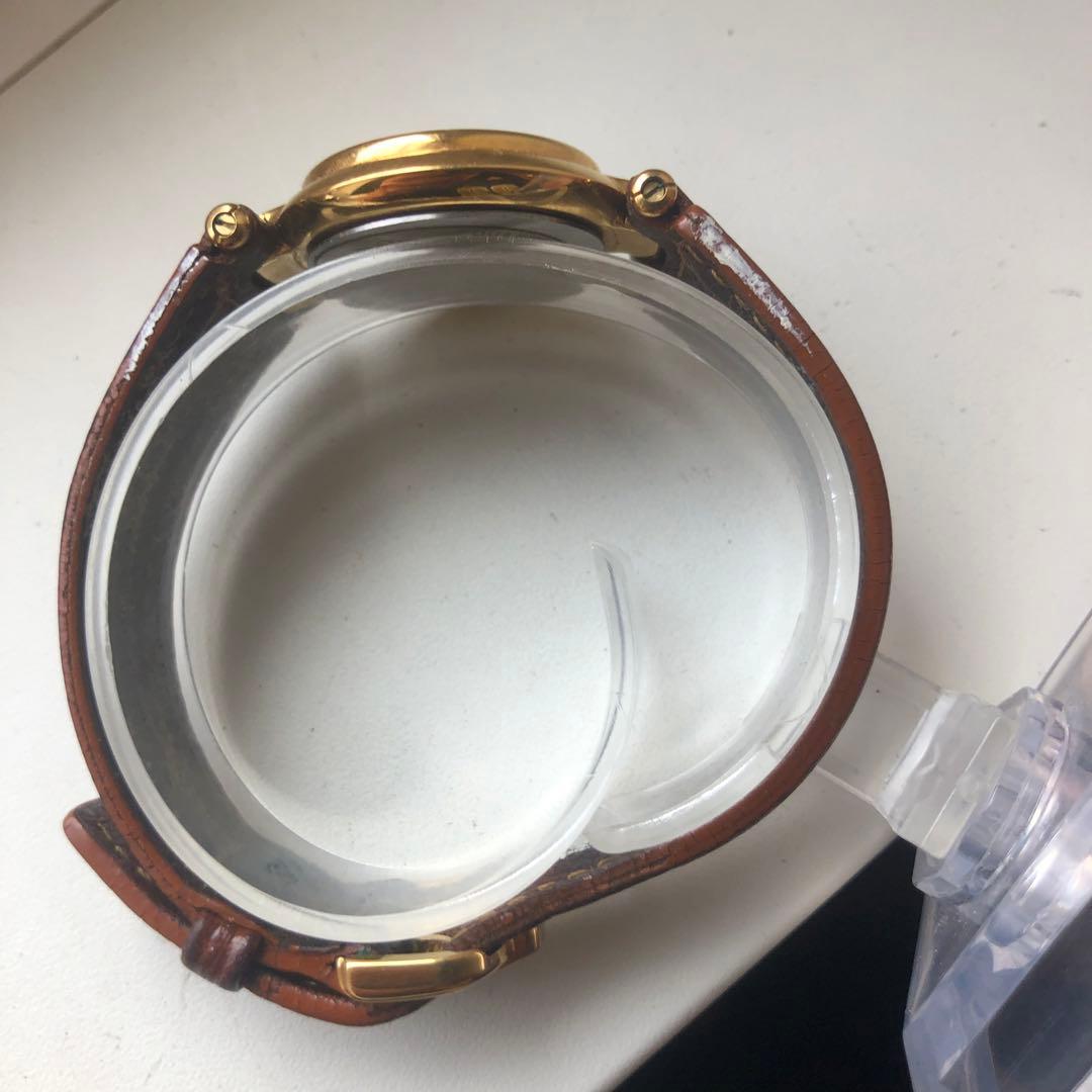 ダンヒル　ローマン　レザーベルト ホワイト文字盤 時計