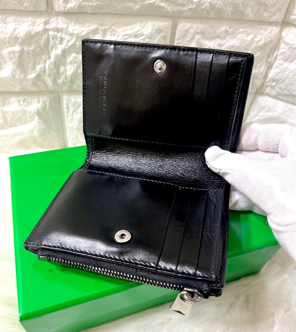 【marsya 様】BOTTEGA VENETA カセット三つ折り財布 巾着付き