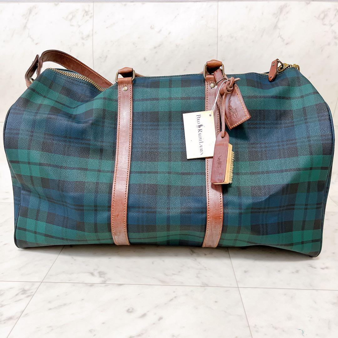 新品未使用✨ポロラルフローレン ボストンバッグ PVC レザー 2way 旅行