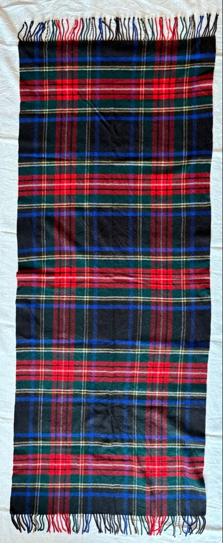 Johnstons 大判ストール カシミヤ100% タータンチェック