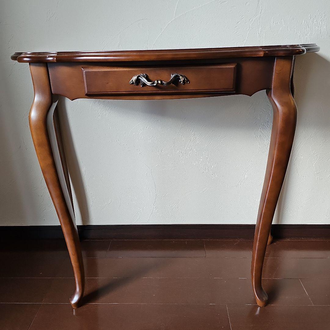 カリモク コロニアル　コーナーテーブル 猫脚　karimoku アンティーク