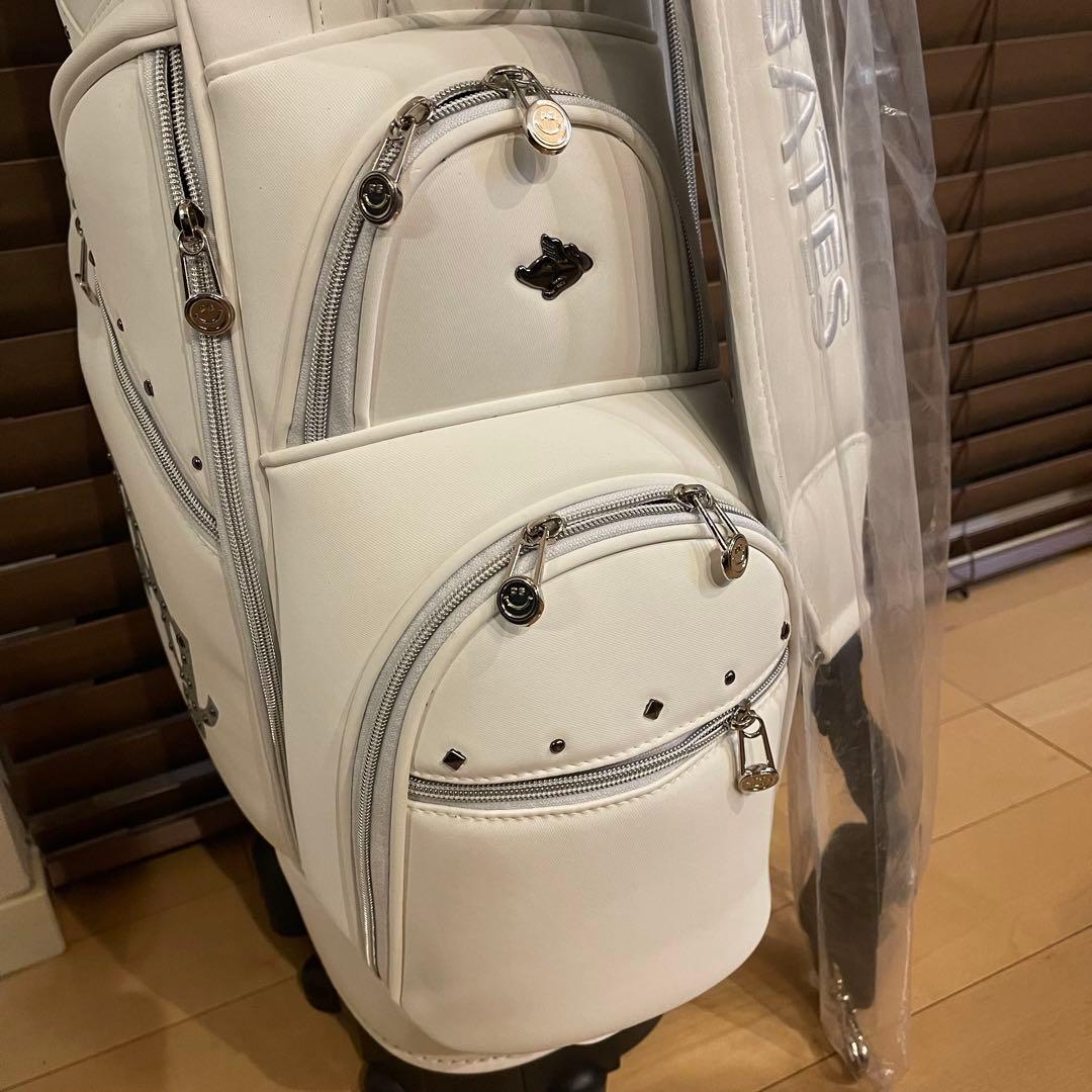 【即発送】PEARLY GATESパーリーゲイツ キャディバッグ ゴルフバッグ白