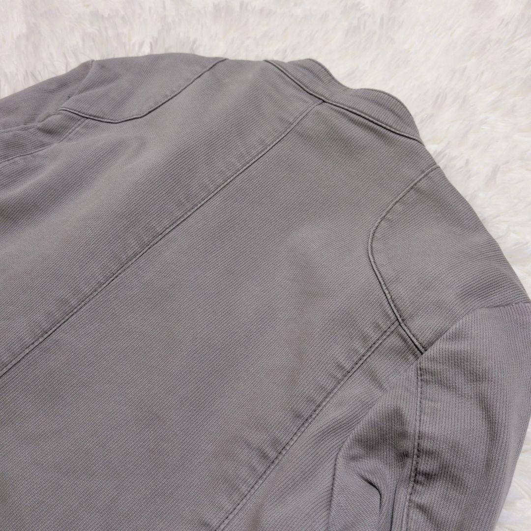 リップヴァンウィンクル ノーカラージャケット グレー L相当 日本製