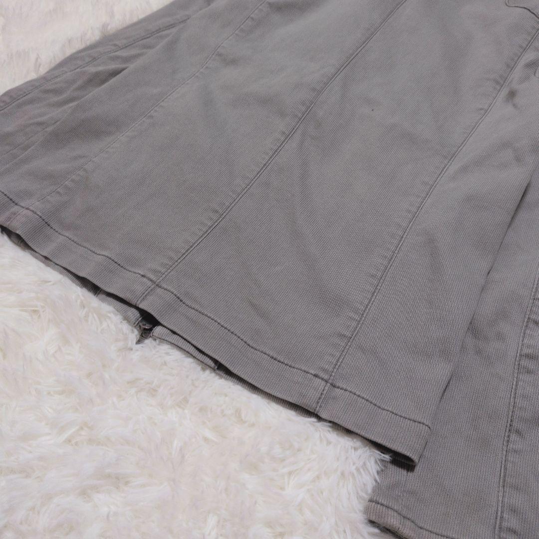 リップヴァンウィンクル ノーカラージャケット グレー L相当 日本製