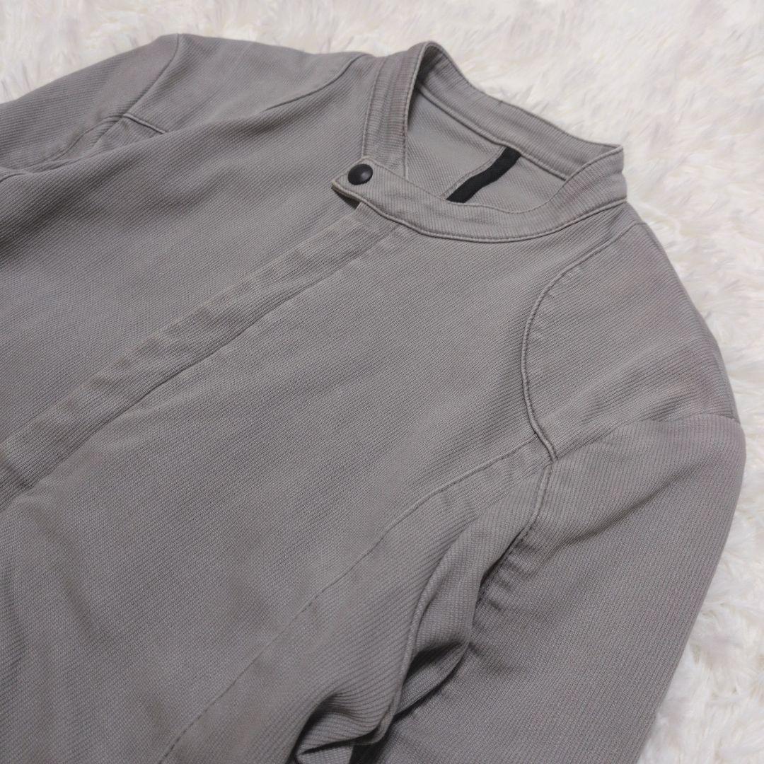 リップヴァンウィンクル ノーカラージャケット グレー L相当 日本製