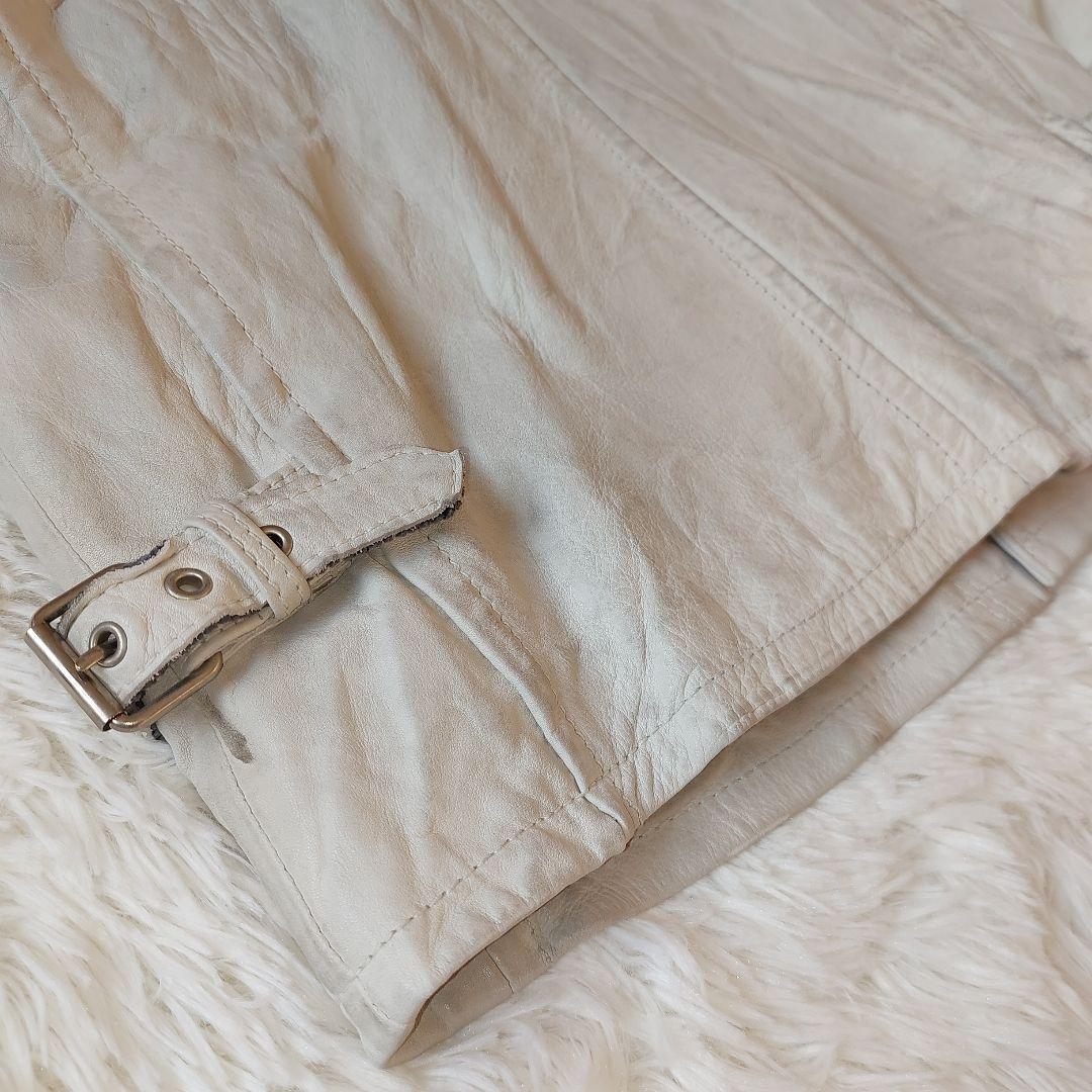 ジャケット・アウター Schott CLASSIC RACER Single Riders White