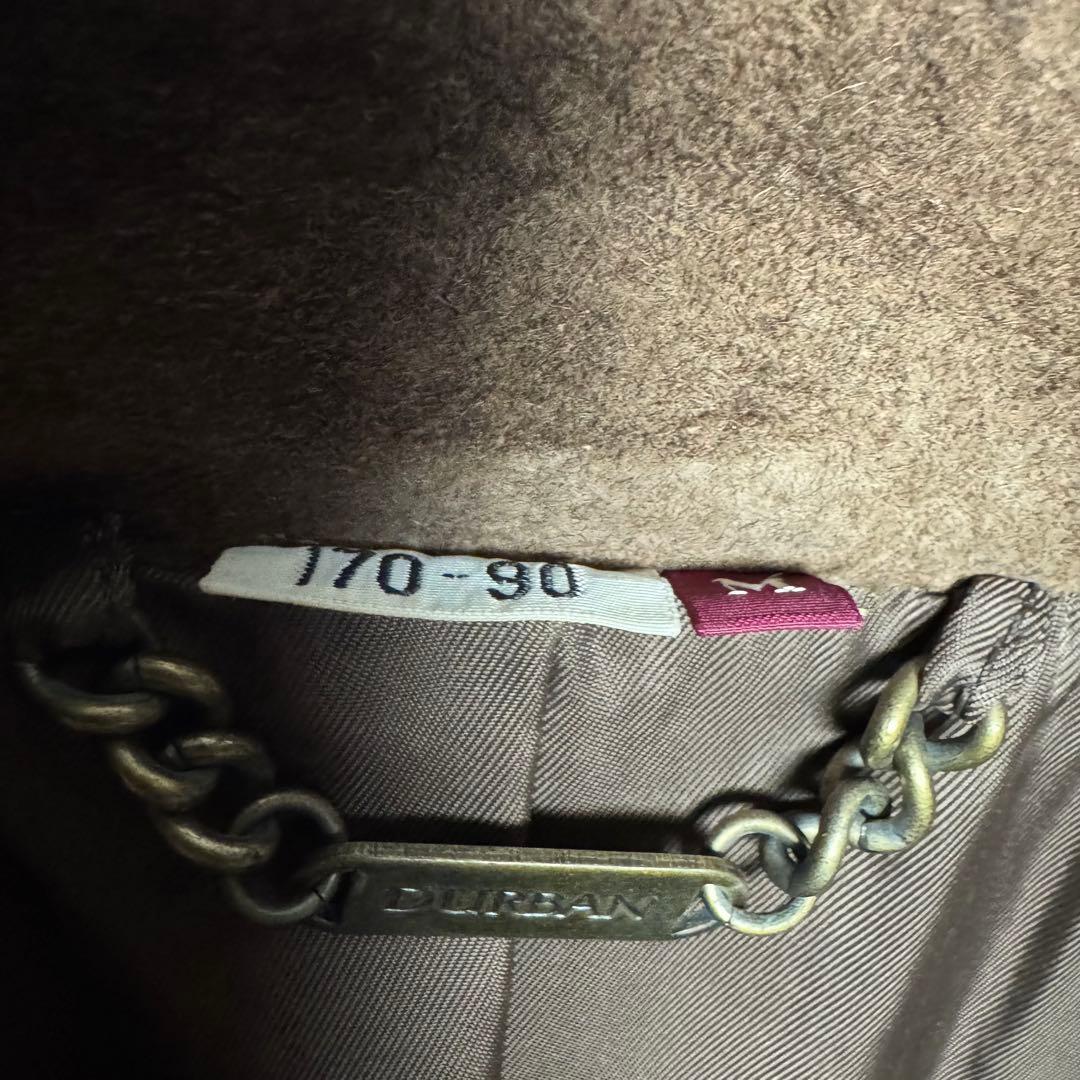 DURBAN ヴィンテージ 本革　レザー　スウェード　コート　豚革　10