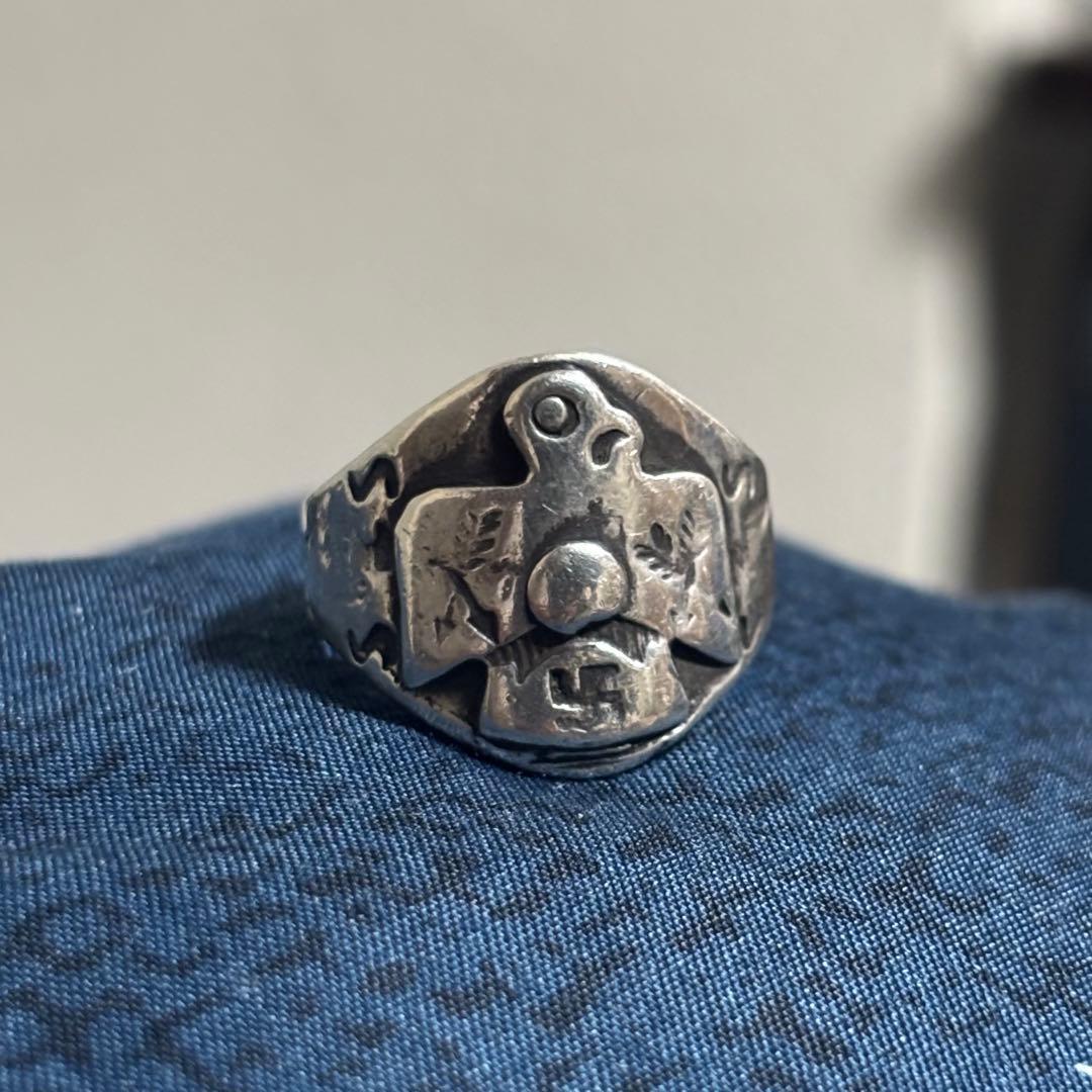 30s 40s ナバホ　リング　スワスティカ　サンダーバード　卍　NAVAJO