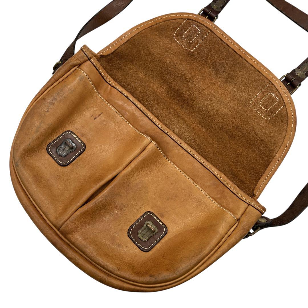 HERZ メンズトラディショナル フィッシングバッグ キャメル CK-21