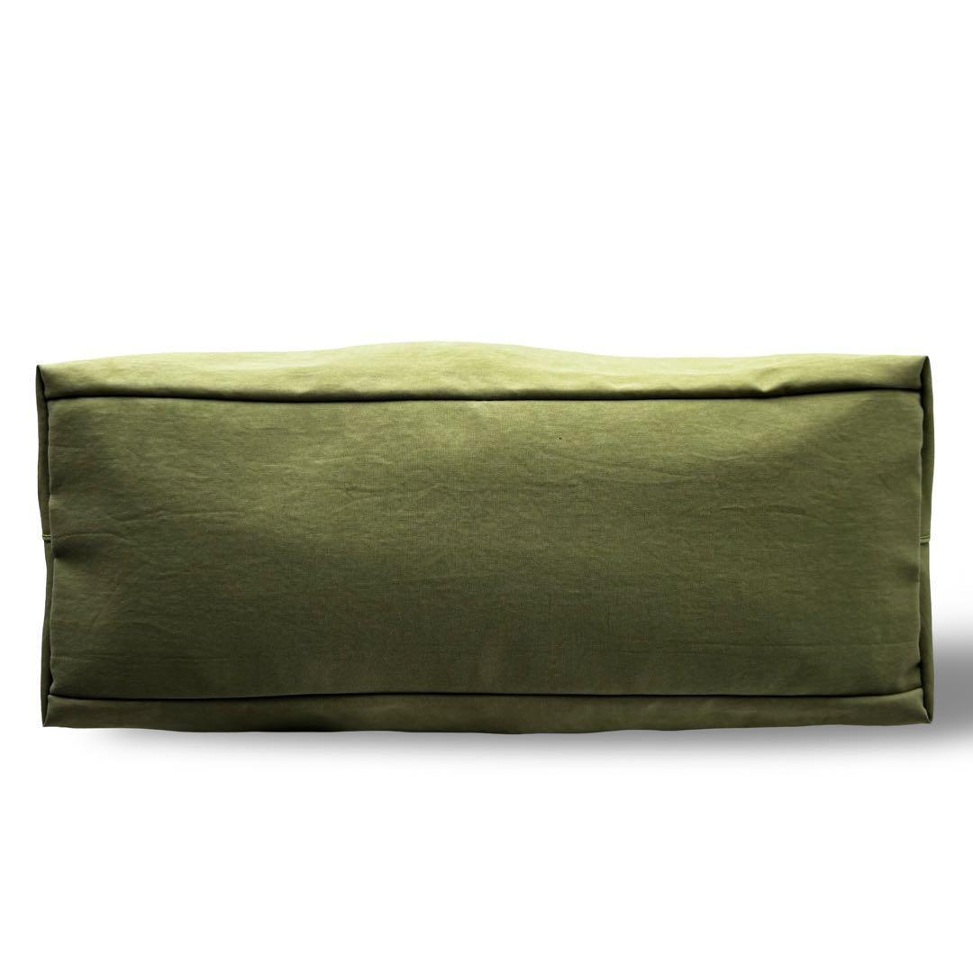 【良品】ロベルタピエリ　トートバッグ　黄緑　ナイロン　レザー　肩掛け　大容量