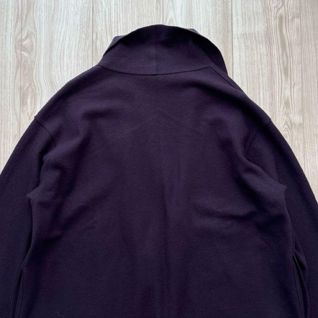 【美品】JURGEN LEHL ウールコート カーディガン 紫 ヨーガンレール