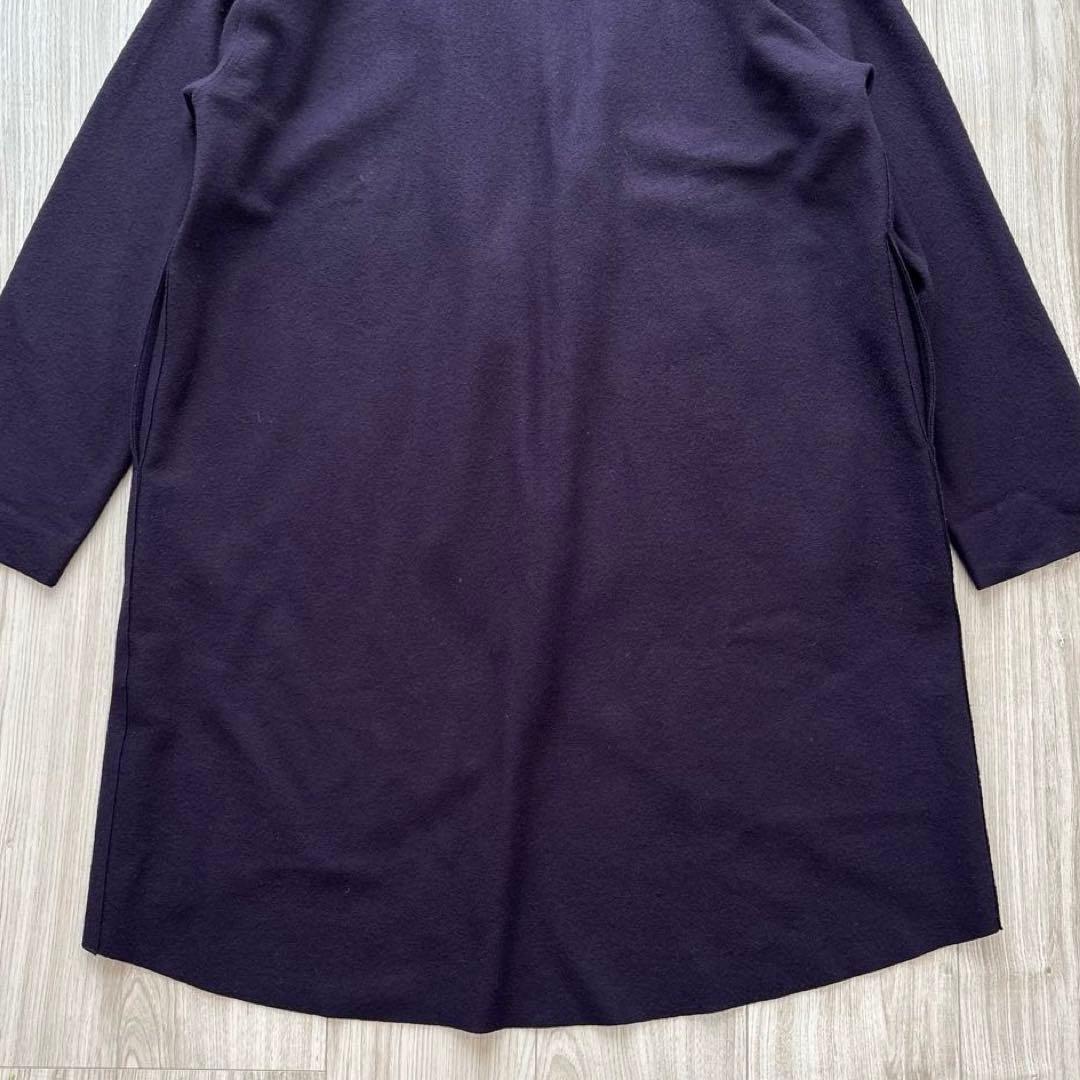 【美品】JURGEN LEHL ウールコート カーディガン 紫 ヨーガンレール