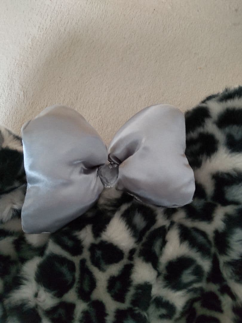 ディズニー ヒョウ柄 グレー シルバー ファンキャップ