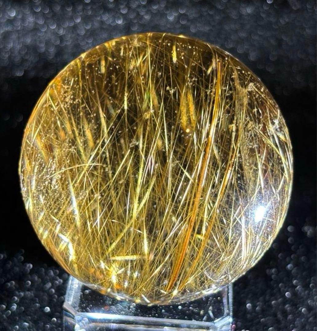 【魔除け・金運・仕事運・商売繁盛】タイチンスモーキー⭐️ゴールドルチル⭐️ R115