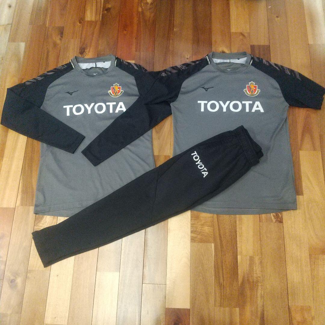 名古屋グランパス Mizuno グレー 長袖シャツ 長ズボン セット