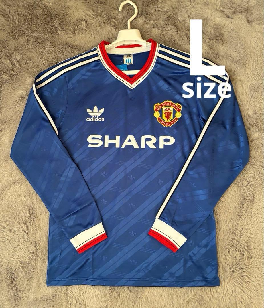 【激レア】adidas マンチェスターユナイテッド アウェイ 86-88 長袖L