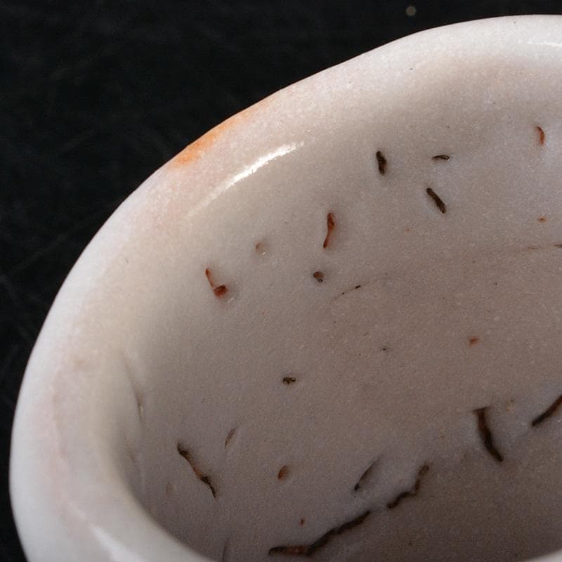 茶道具　加藤唐九郎　一無斎（一ム斎）作　志野　ぐい呑み　共布共箱　V　R7255