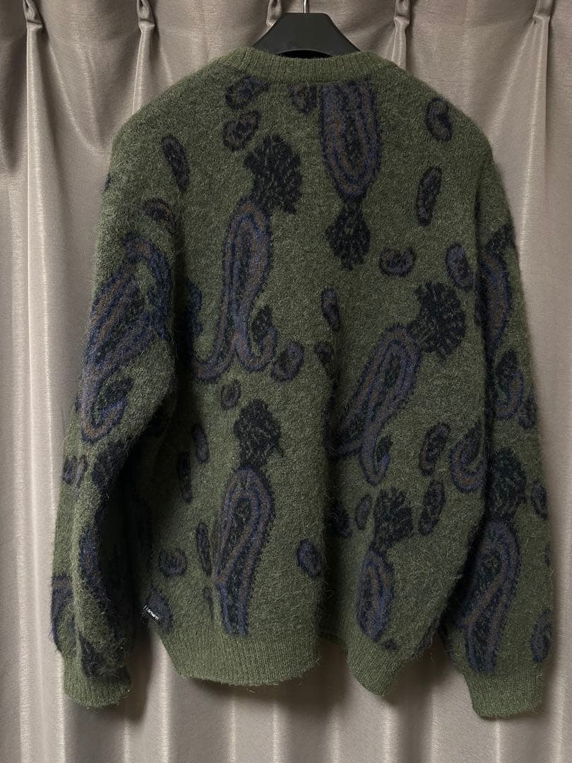 carhartt wip ペイズリー柄 カーディガン S
