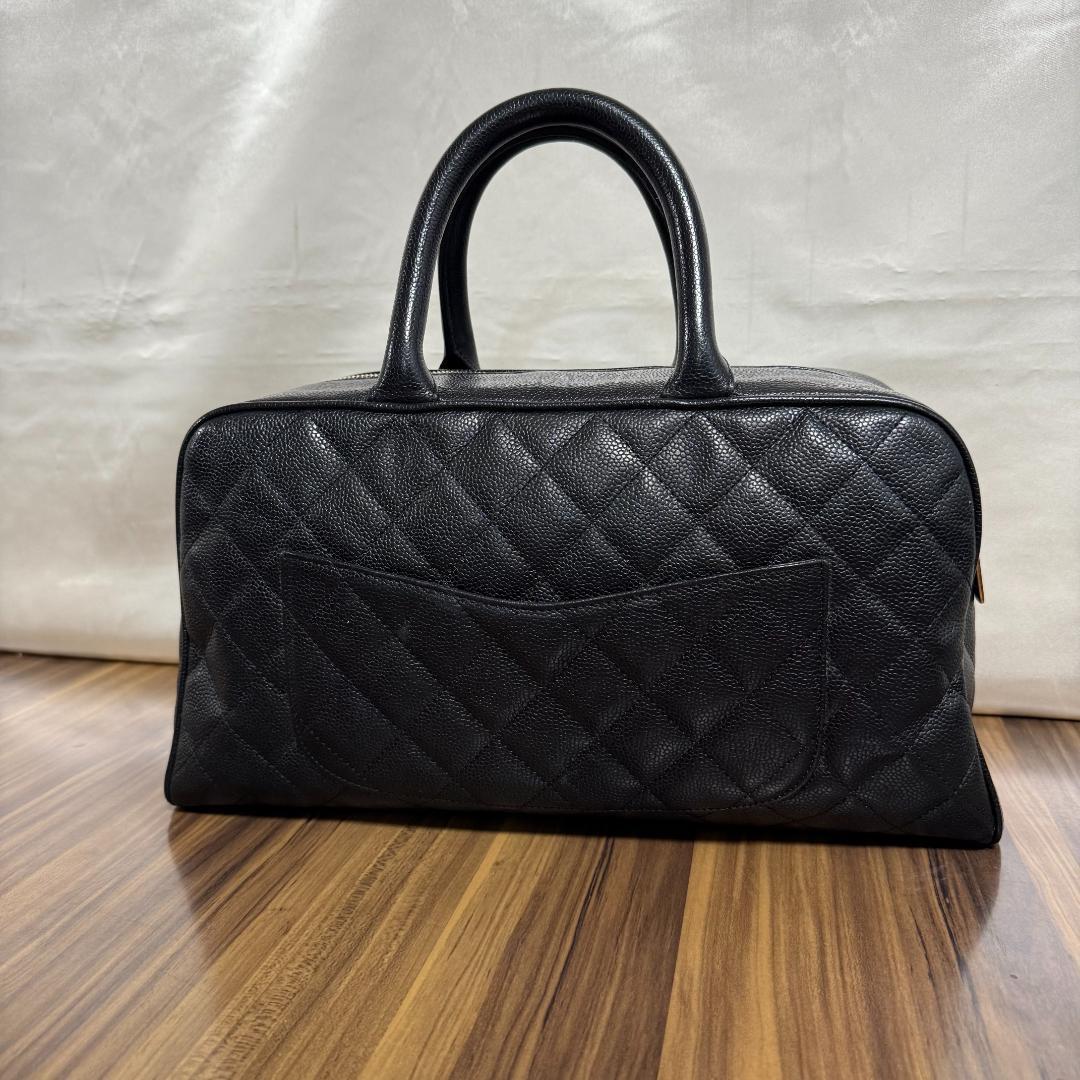 ⭐️美品⭐️CHANEL シャネル ボストン バッグ キャビアスキン ブラック