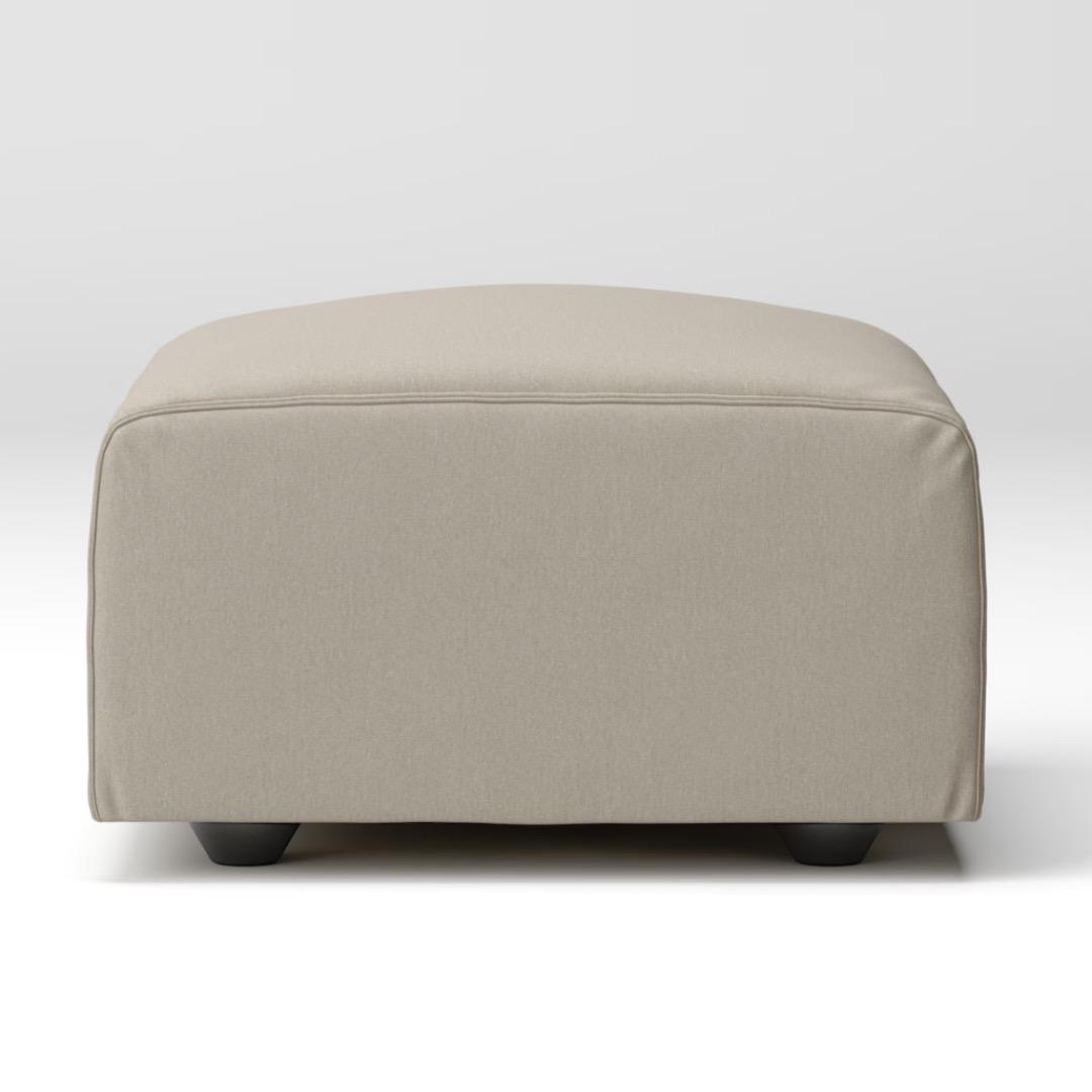 ＊無印良品ユニットソファ本体オットマン＋帆布ユニットソファオットマンカバーセット