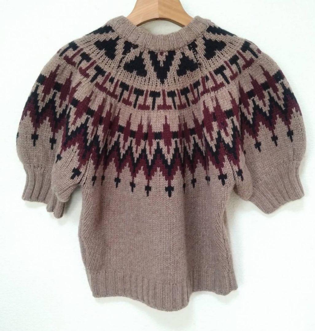 美品 machatt 24AW ローゲージノルディックニット