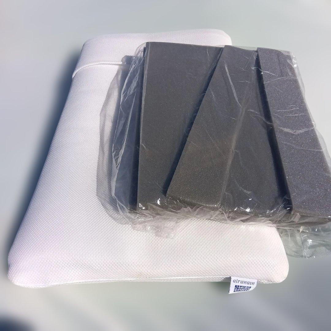 エアウィーヴ ホワイト枕 調整用クッション付き