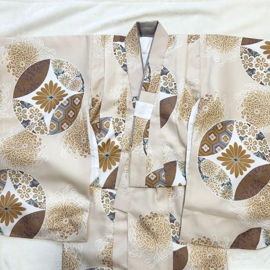 utatane ひよこ商店　七五三　3歳　男の子　クリーム金彩　エクリュ七宝