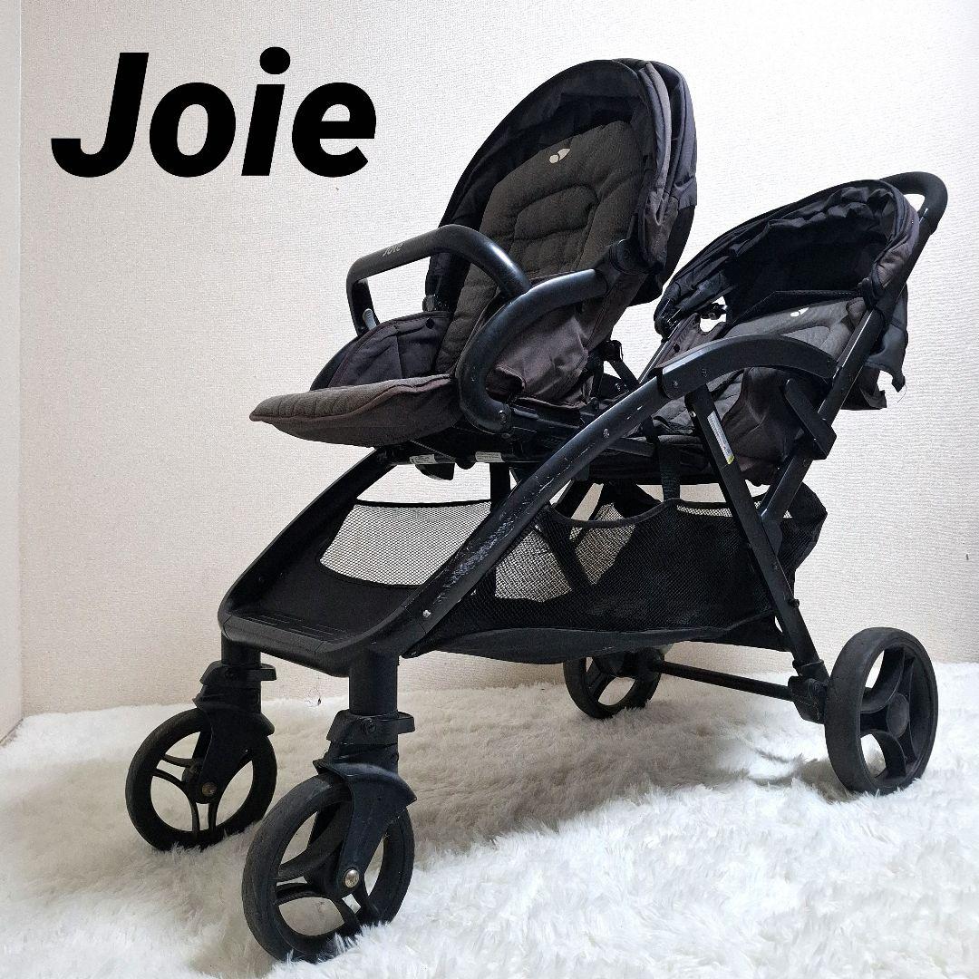 【全国一律送料無料】joie エヴァライトデュオ 二人乗りベビーカー ブラック