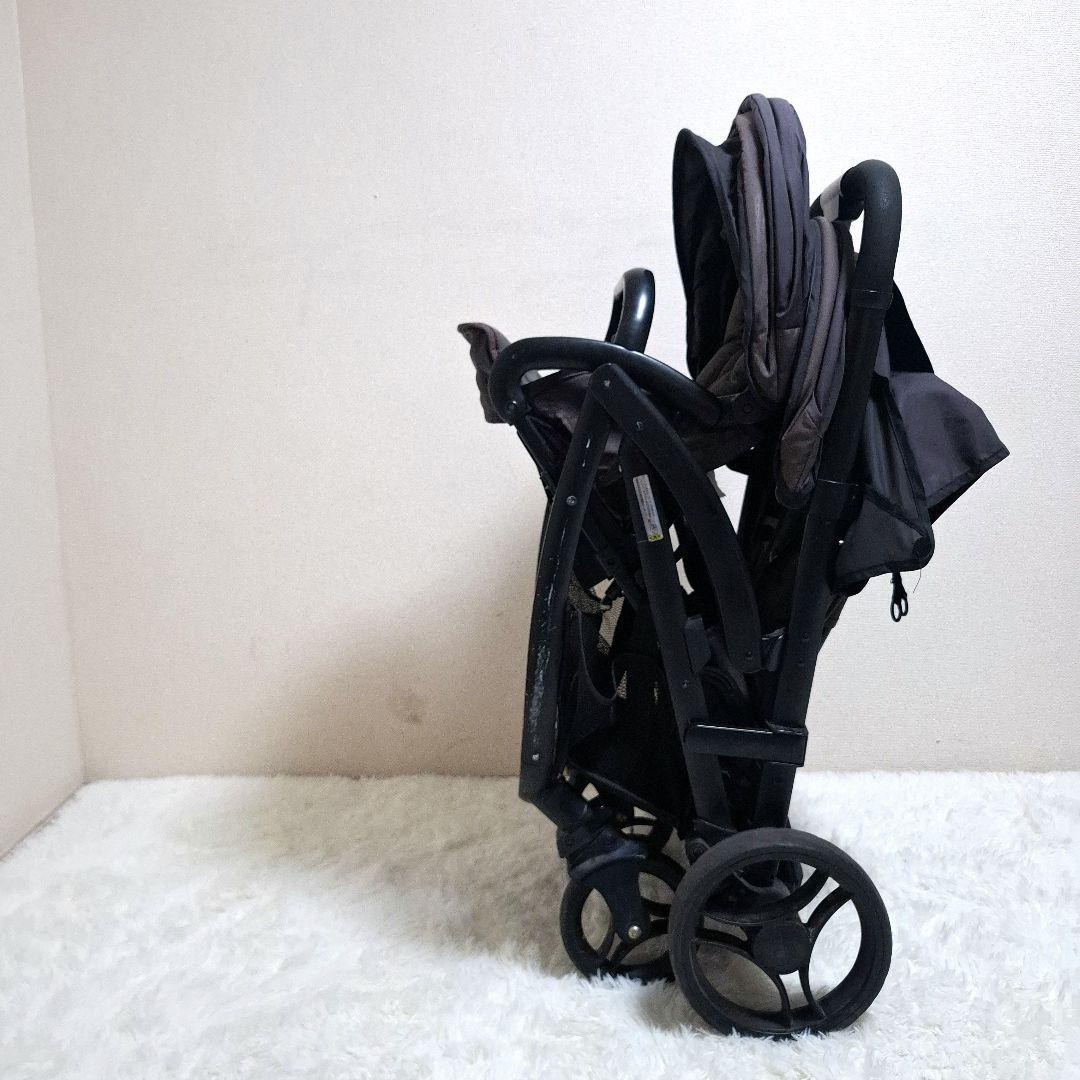 【全国一律送料無料】joie エヴァライトデュオ 二人乗りベビーカー ブラック